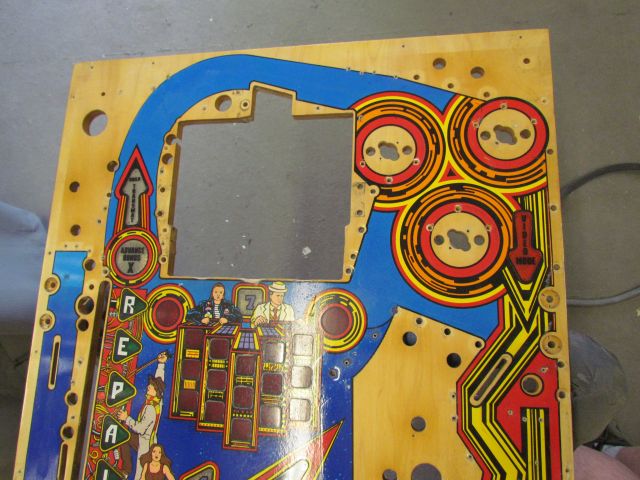 8
The  structural repairs will be done to the cut out for the mini playfield as well.