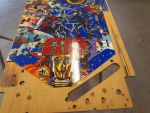 2
Playfield has lots of little issues and a few larger ones.The main problems are insert raising,bordering and wear.