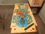 25
Repairs are sanded and the playfield is  cleaned.