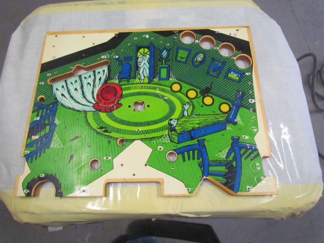 10
Playfield is  prepped.