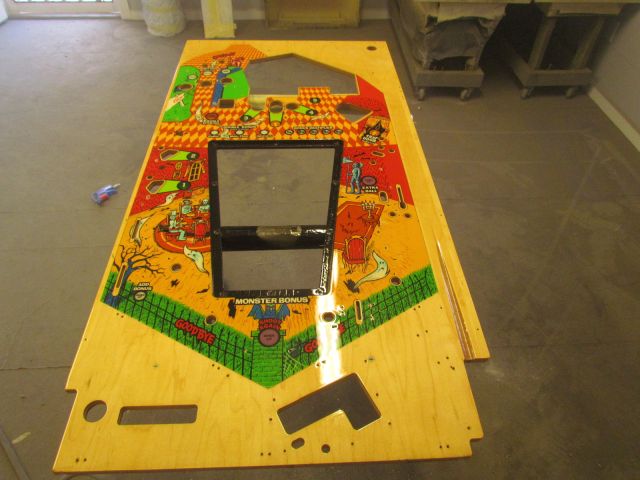 17
Main playfield is   cleaned as well as possible all ball swirl that  would  come out  has been addressed and it has a light 