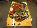 20
Playfield  has set long  enough to  let the  clear settle in  well into the  wood and inserts.