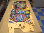 37 Playfield is sanded and ready to polish.