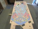 33
Playfield is sanded .