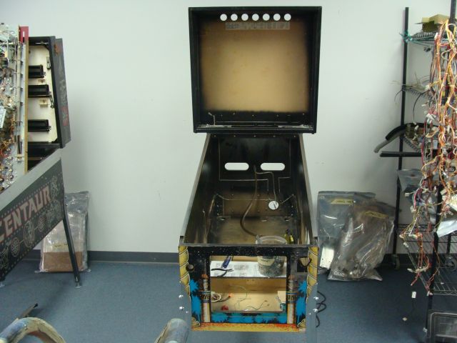 24
 Playfield is out of the cabinet.