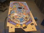 32
 Playfield sanded and ready for  repaints.