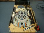 35
 Playfield is out of the cabinet for final teardown.
