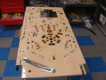 137
Playfield is flipped and ready to begin the underside rebuild.