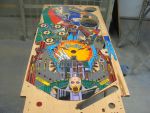 54
 Playfield is ready for the  next round of rework.This one  has been just a little challenging for two reasons.One the mis-d