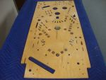 186
 Playfield is sanded clean on the backside.