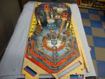 73
 Game is ready for rebuild.Playfield is sanded and  prepped for final polishing.