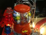 157
 Gumball machine rebuilt and  supplied gumballs are installed.