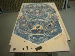 122
 Playfield is prepped for the  final repaints.