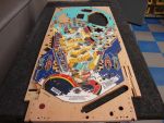 144
 Lower playfield sanded and ready to polish.