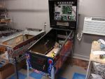 111
 Game is back on all four legs and  the cabinet restoration/rebuild is complete .Playfield rebuild is next.