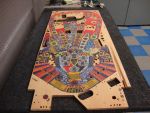 112
 Playfield sanded ready to polish.