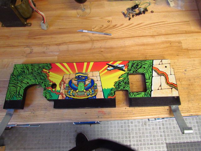 155
The  backpanel is   refinished and a fresh  decal is applied.