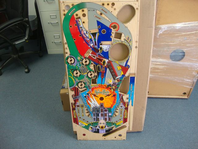 17
Playfield is stripped bare and out of the cabinet.