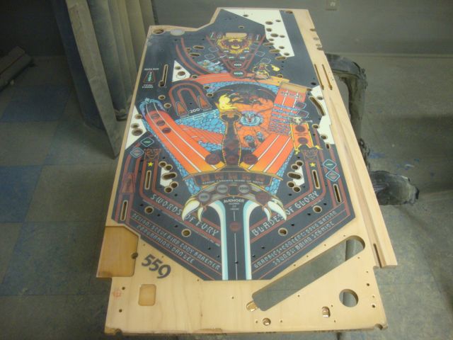 84
Playfield is  cured and I am now starting the leveling process.