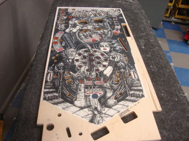 63
Playfield is cured.It has been sanded and is ready to polish.