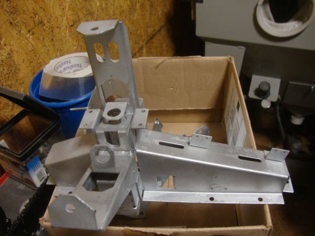 49
 An example of a large coil bracket that is now  blasted and free of corrosion and rust.