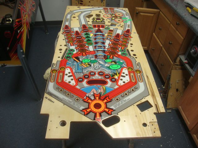 82
Playfield is  t nutted and ready for rebuild.