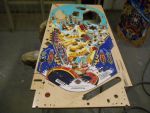 75
Lower playfield is cleaned and prepped now ready for its first  clear.