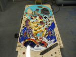 78
Playfield  has cured overnight.In another day or two  it will be ready to sand and  begin the refinishing/repair process.