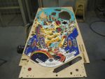 82
Playfield is sanded and cleaned.