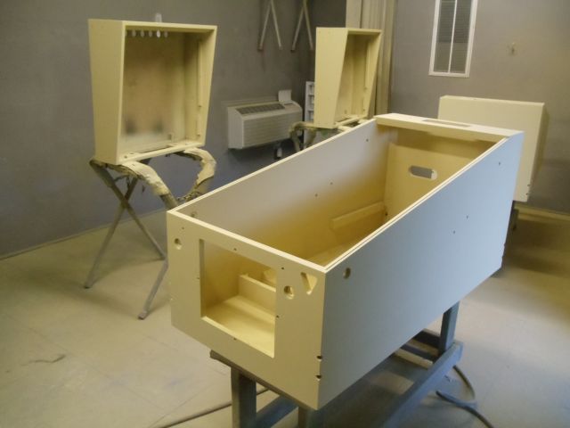 98
 Cabinet and head are primed.
