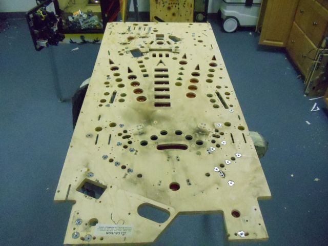41
Playfield is out of the cabinet.