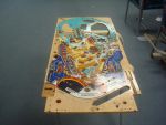 24
 Playfield is stripped bare topside and out of the cabinet.