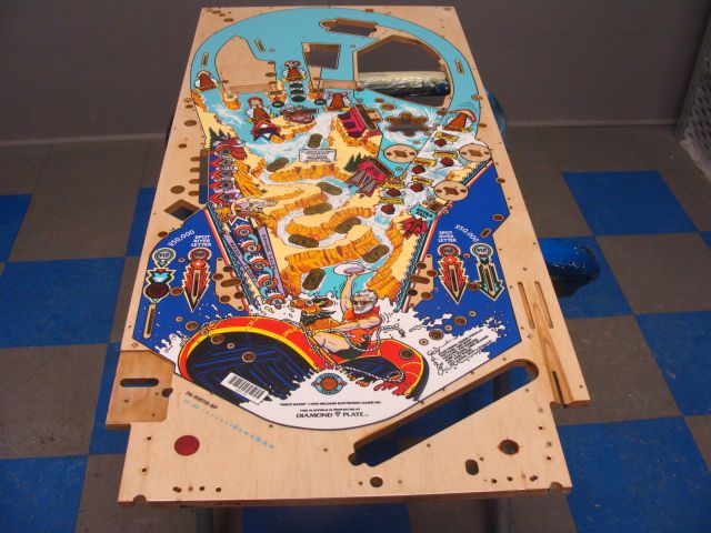 51
 Playfield prepped for the final clear.