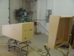 55
 New cabinet is primed.