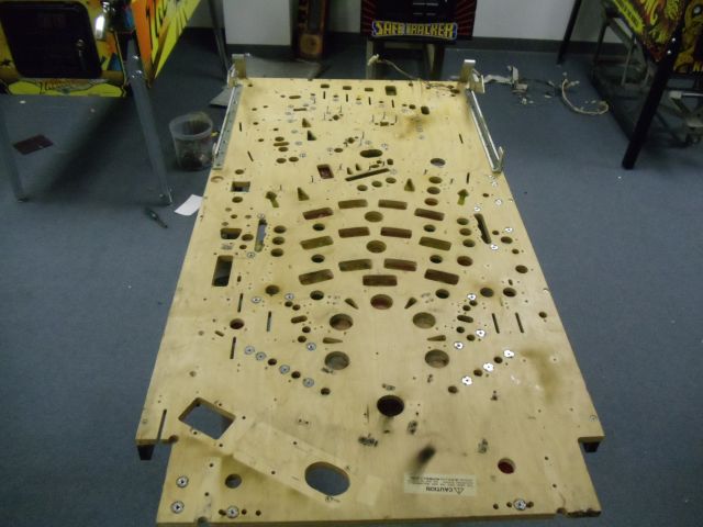 24
Playfield is out of the cabinet.