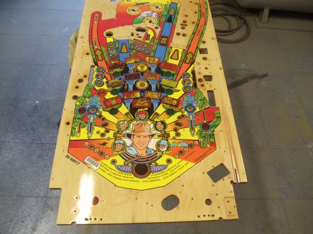 80
Now that the playfield has cured I  can get back to that  portion of the restore.
This  session will address  the majority 