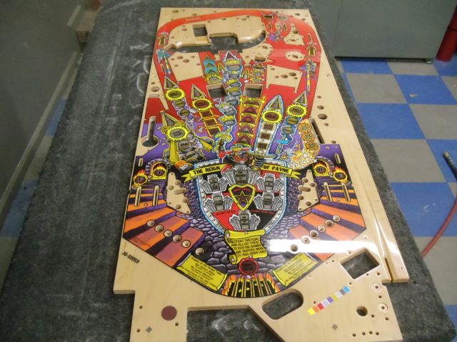 155
Playfield is ready for rebuild.
