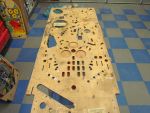 106
A used playfield  gives an example of  just how much is  missing in terms of the  holes/dimples.. 