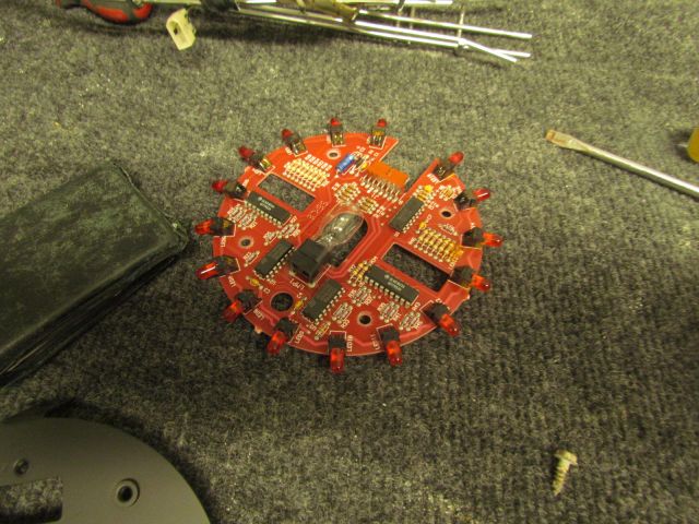 230
Had to replace several LEDs on the mother ship LED board.Will need a little more clean up.