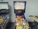 76
Playfield is back in the cabinet and powered up for testing. 