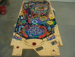 45
 Mylar sections have been removed and the playfield has been cleaned as much as possible.