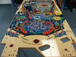 93
 Playfield is finished so I will let it set a few days prior to a final sand and polish.While that  waits I will finish the 