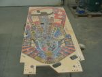 21
 Playfield is sanded.