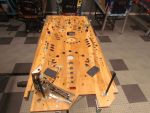 55
Original playfield  being stripped of the needed parts.