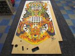 73
Playfield is sanded and ready to final polish.