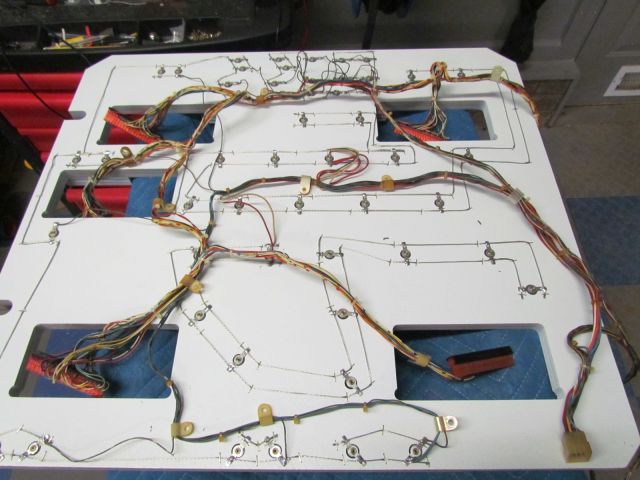 166
Harness is soldered in on the new panel.