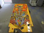 34
Playfield is stripped.It has been cleaned as well as having the Mylar sections removed.