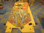 Playfield is sanded and ready for final polish.