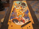 121
Main playfield sanded and ready to polish.