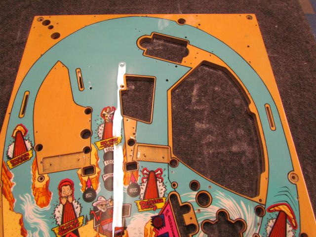 127
Playfield is ready to t nut and rebuild.